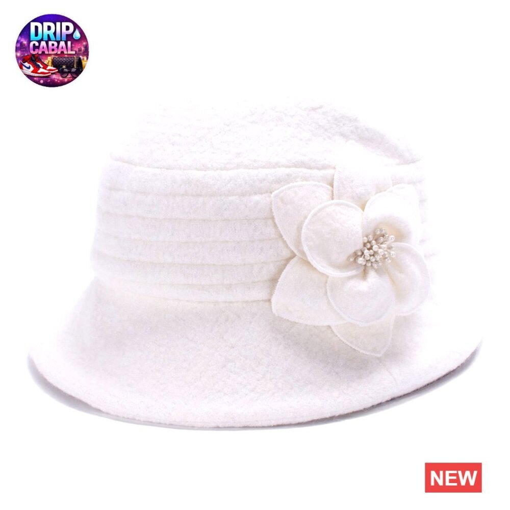 Wool Beret Bucket Hat for Winter Casual Wear